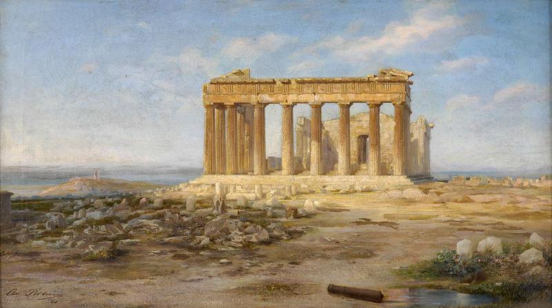 Adolf Bohm Die Akropolis oil painting image